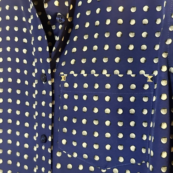 Michael Kors - Geometric Button-Up Dress Shirt | Size XS - Picture 3 of 4